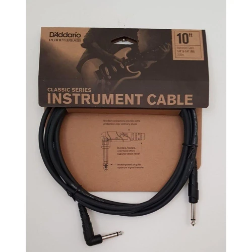 Planet Waves PWCGTRA10 Gitar Kablo 10 Inch Cable Right Angle 3
