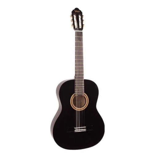 Valencia Vc104tbk Klasik Gitar 4/4 Siyah Sap Çelikli 3