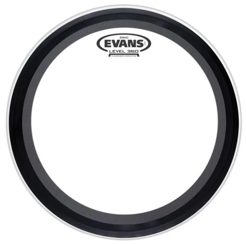EVANS BD22EMAD2 22" DERİ KİCK CLEAR SÜNGERLİ ÇİFT KAT (17 MİL) 4