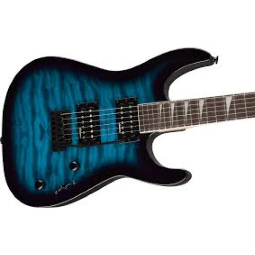 Jackson JS20 Dinky DKQ 2PT Amaranth Klavye Transparent Blue Burst Elektro Gitar 2