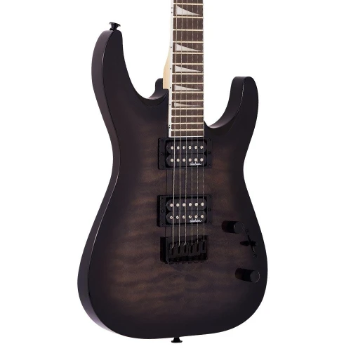 Jackson JS Dinky Arch Top JS32Q DKA HT Amaranth Klavye Transparent Black Burst Elektro Gitar 3