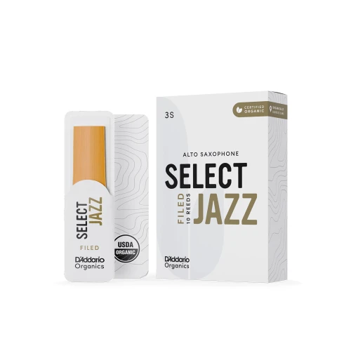 D'addario Woodwinds Organic Select Jazz Unfiled Alto Saksafon Kamışı - 3 Soft (10'lu Kutu) 2