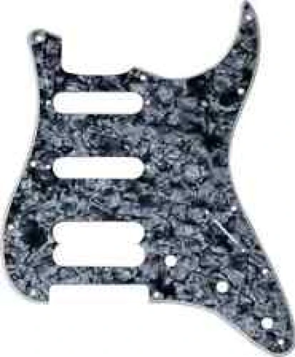 Fender Pickguard Strat 11 Hole H/S/S 4-Ply BLK Pearl 1
