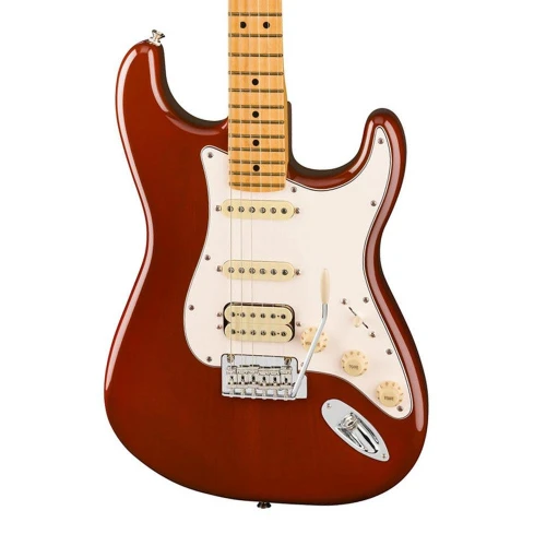 Fender Player II Stratocaster HSS Chambered Mahogany Gövde Akçaağaç Klavye Transparent Mocha Burst Elektro Gitar 3