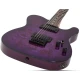 Schecter PT Standard Elektro Gitar (Purple Burst Burl) 2