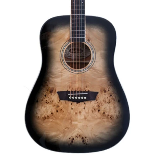 Washburn Deep Forest Burl Black Fade Akustik Gitar 2