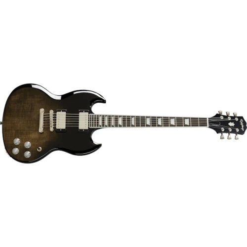 Epiphone SG Modern Figured Elektro Gitar (Trans Black Fade) 7