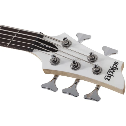 Schecter C-5 Deluxe 5 Telli Bas Gitar (Satin White) 3