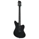 Jackson JS22 HT Surfcaster Amaranth Klavye Gloss Black Elektro Gitar 1