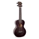 Mahalo Hano Series Concert Ukulele (Transparent Black) 1