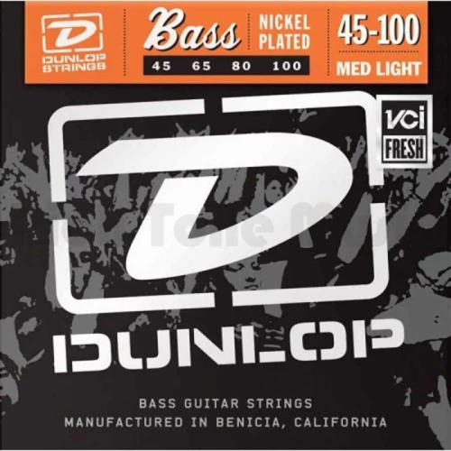 Jim Dunlop DBN45100 4 Telli Bas Gitar Teli (45-100) 1