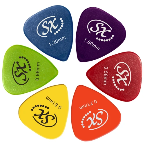 SX SD104KBUS Akustik Gitar (Blue Sunburst) 7