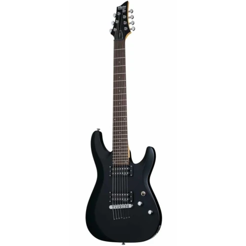 Schecter C-7 Deluxe Elektro Gitar (Satin Black) 1