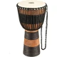 Meinl ADJ3-L+BAG African Style Rope Tuned Series Large 12" Djembe (Brown/Black) 2