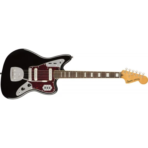 Squier Classic Vibe 70s Jaguar Laurel Klavye Black Elektro Gitar 1