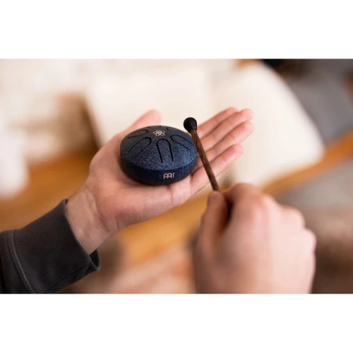 Meinl Sonic Energy PSTD2NBVF Pocket Steel A-major 3'' Tongue Drum (Navy Blue) 5