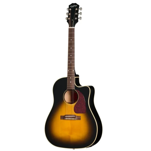 Epiphone J-45 Standard EC Elektro Akustik Gitar (Vintage Sunburst) 1