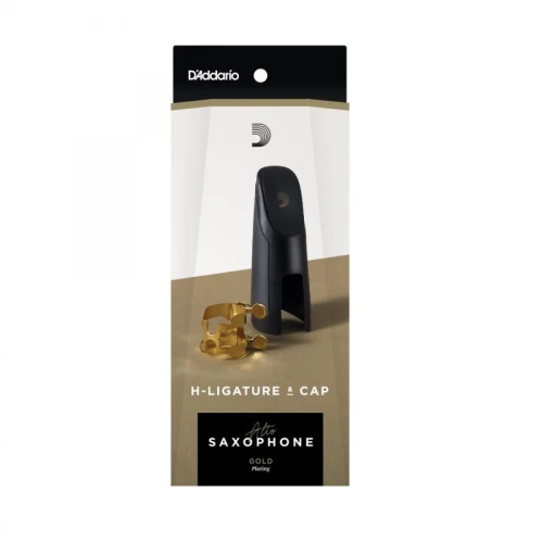 D\'Addario Woodwinds Rico H-Gold Alto Saksafon Bek Bilezik ve Kapak Seti 3
