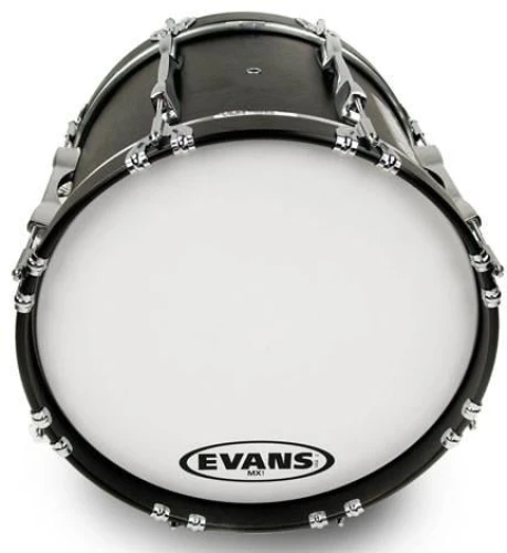 EVANS BD16MX1W 16" DERİ MARCHING BEYAZ TEK KAT (10 MİL) 2