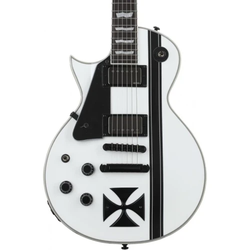ESP LTD James Hetfield Signature Iron Cross Snow White Solak Elektro Gitar 1