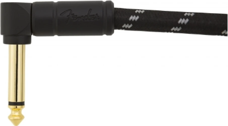 Fender Deluxe 2-Pack L/L Uçlu 15cm Siyah Tweed Patch Kablosu 6