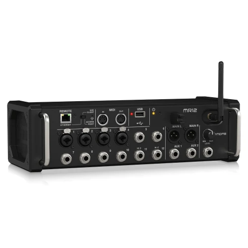 Midas MR12 12 Girişli Dijital Mikser iPad/Android Tabletler için Uygun, 4 Midas PRO Preamp, 8 Hat Girişi, Entegre Wifi Modülü ve USB Stereo Kaydedici 3