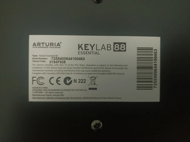 Arturia KeyLab Essential 88 ( OLR 26-26041 ) 6