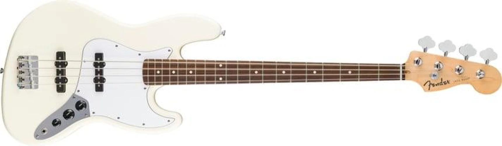 Fender Standard Jazz Bass Laurel Klavye Olympic White Bas Gitar 2