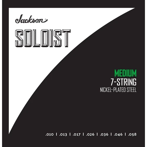 Jackson Soloist 7 Telli Medium .010-.058 Elektro Gitar Teli 1