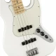 Fender Player Jazz Bass Akçaağaç Klavye Polar White Solak Bas Gitar 4