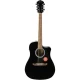 Fender FA-125CE Dreadnought Ceviz Klavye Black Elektro Akustik Gitar 2