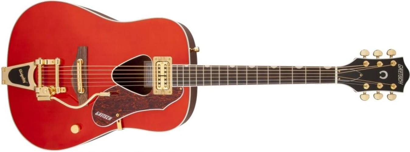 Gretsch G5034TFT Rancher Fideli-Tron Pickup Bigsby Tailpiece Savannah Sunset Elektro Akustik Gitar 1