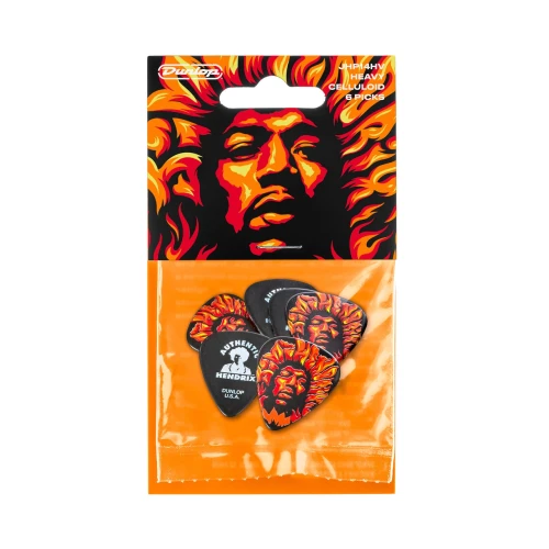 Jim Dunlop JHP14HV Hendrix Voodoo Fire 6'lı Paket Pena 3