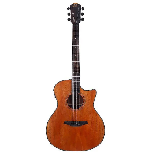 Bromo BAT2MCE Cutaway Elektro Akustik Gitar (Natural) 1