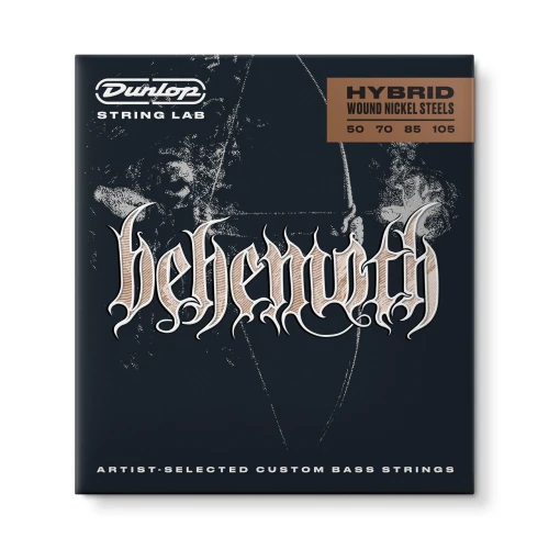 Jim Dunlop Behemoth Hybrid Wound Nikel Bas Teli (50-105) 1