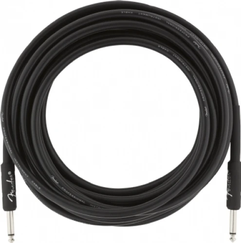 Fender Professional Düz/Düz Uçlu 5m Siyah Enstrüman Kablosu 2
