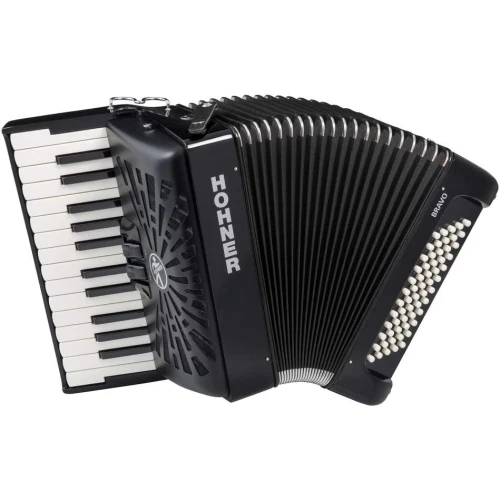 Hohner A16962 Bravo II 60 Akordiyon (Siyah) 1