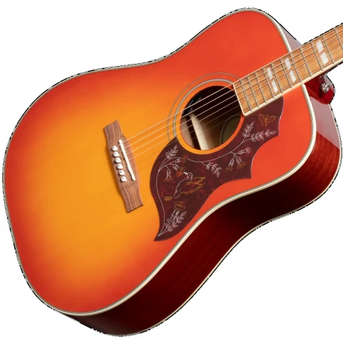 Epiphone Hummingbird Studio Elektro Akustik Gitar (Faded Cherry Sunburst) 9