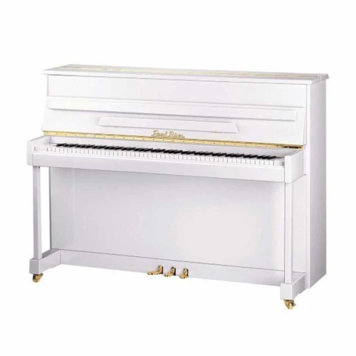 Pearl River UM115 M5 Silent Akustik Duvar Piyanosu (Parlak Beyaz) 1