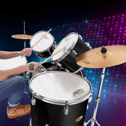 Eastar EDS-480BK 22" 5-Parça Akustik Davul (Mirror Black) 6