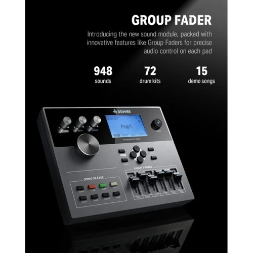 Donner DED-500 5 Parça 3 Zil Elektro Davul 6