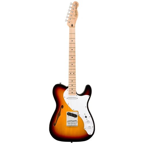 Squier Affinity Telecaster Thinline Akçaağaç Klavye WPG 3 Ton Sunburst Elektro Gitar 1
