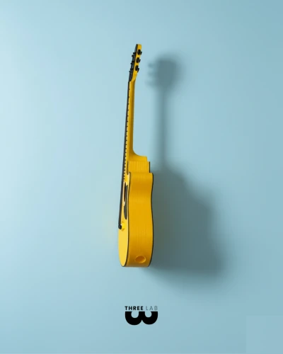 2 Adet Mini Gitar Biblosu - Sarı 4