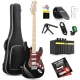 Donner DST-152 Full-Size ST Elektro Gitar Seti (Siyah) 1