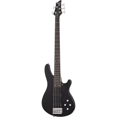 Schecter C-5 Deluxe 5 Telli Bas Gitar (Satin Black) 1