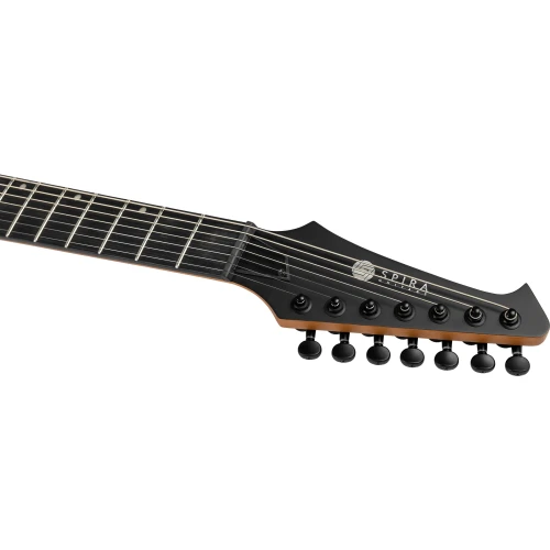 Spira T-407 MBK 7 Telli Elektro Gitar (Mat Siyah) 4