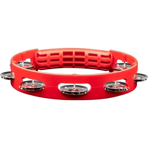 Meinl HTT8R Stainless Steel Jingle 1-Row 8" Tour Tamburin (Kırmızı) 5