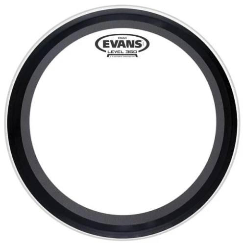EVANS BD20EMAD 20" DERİ KİCK CLEAR SÜNGERLİ TEK KAT (10 MİL) 4