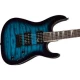 Jackson JS20 Dinky DKQ 2PT Amaranth Klavye Transparent Blue Burst Elektro Gitar 2