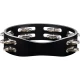 Meinl CTA2S-BK 8" Black Steel Jingle Wood Compact Tamburin (Siyah) 3